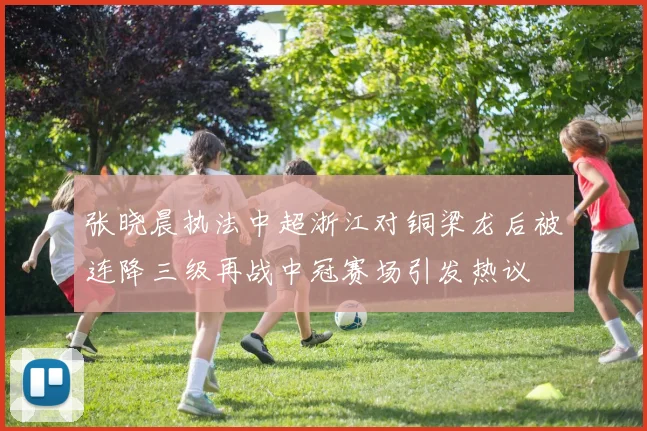 张晓晨执法中超浙江对铜梁龙后被连降三级再战中冠赛场引发热议